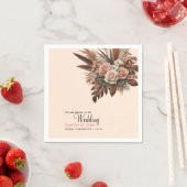 Hochzeit von Vintagen Blume Serviette (Beispiel)