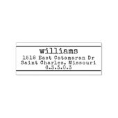 Hochzeit von Vintagen Schreibmaschinen-Schriftart Gummistempel (Stempel)