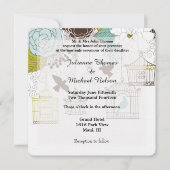 Hochzeit von Vögeln und Vogelkäfigen Einladung (Vorderseite)