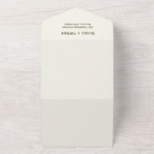 Hochzeit von Wasserfall-Waldgrün QR-Code All In One Einladung (Außenbereich)