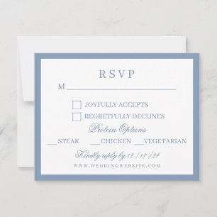 Hochzeit von Wasserfarbe Blau und Weiß Hydrangea RSVP Karte