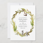 Hochzeit von Wasserfarbe Einladung (Vorderseite)