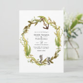 Hochzeit von Wasserfarbe Einladung (Stehend Vorderseite)