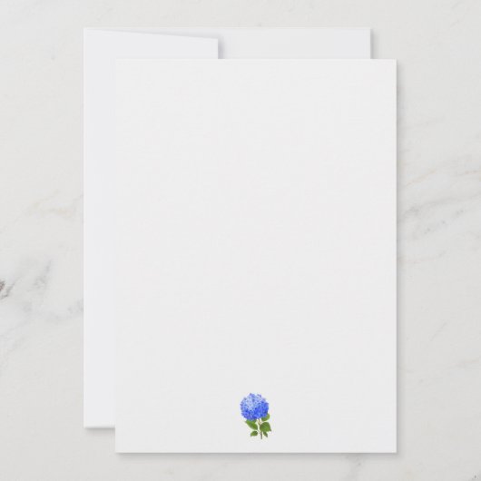 Hochzeit von Wasserfarbe Einladung (Rückseite)