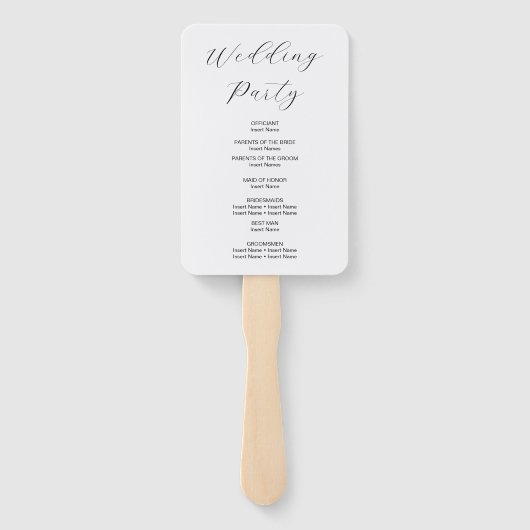 Hochzeit von Wasserfarbe Fächer (Rückseite)