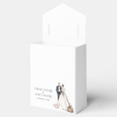 Hochzeit von Wasserfarbe Geschenkschachtel (Geöffnet)