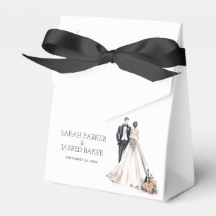 Hochzeit von Wasserfarbe Geschenkschachtel