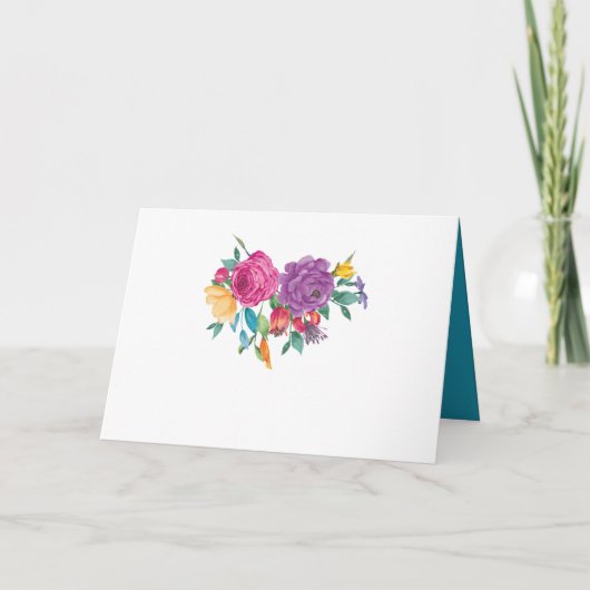 Hochzeit von Wasserfarbe Programm (Rückseite)