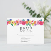 Hochzeit von Wasserfarbe RSVP Karte (Stehend Vorderseite)