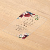 Hochzeit von Wasserfarben Acryleinladungen (Ablage )