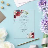 Hochzeit von Wasserfarben Acryleinladungen (In Situ (Hochzeit))