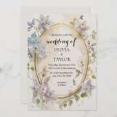 Hochzeit von Wasserfarben Einladung (Vorne/Hinten)
