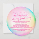 Hochzeit von Wasserfarben Einladung (Rückseite)