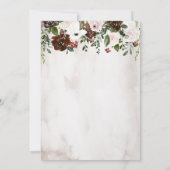 Hochzeit von Wasserfarben Einladung (Rückseite)