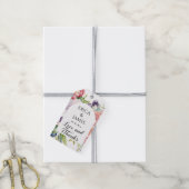 Hochzeit von Wasserfarben Geschenkanhänger (Mit Garn)