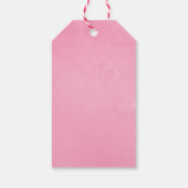 Hochzeit von Wasserfarben Geschenkanhänger (Rückseite)