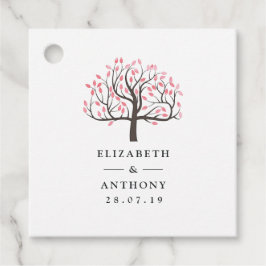 Hochzeit von Wasserfarben Geschenkanhänger