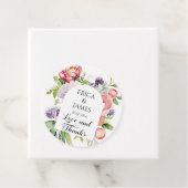 Hochzeit von Wasserfarben Geschenkanhänger (Beispiel)