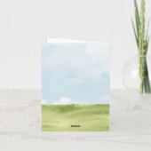 Hochzeit von Wasserfarben Karte (Rückseite)