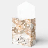 Hochzeit von Wasserfarben Peach floral Geschenkschachtel (Geöffnet)