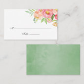 Hochzeit von Wasserfarben Platzkarte (Vorne/Hinten)