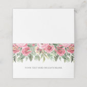 Hochzeit von Wasserfarben Platzkarte (Außenseite Aufgefaltet)