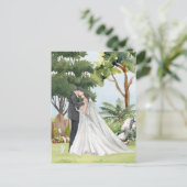 Hochzeit von Wasserfarben Postkarte (Stehend Vorderseite)