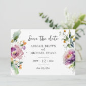 Hochzeit von Wasserfarben Save The Date (Stehend Vorderseite)