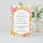 Hochzeit von Wasserfarben Save The Date (Stehend Vorderseite)