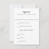 Hochzeit von Wasserfarben-Seepferd RSVP Karte (Vorderseite)