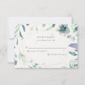Hochzeit von Wasserfarben-Speckletone RSVP Karte (Vorderseite)