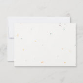 Hochzeit von Wasserfarben-Speckletone RSVP Karte (Rückseite)