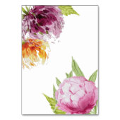Hochzeit von Wasserfarben Tischnummer (Rückseite)