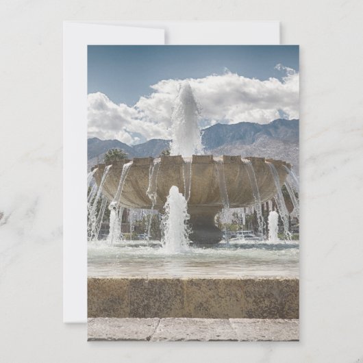 Hochzeit von Wasserfontänen Einladung (Rückseite)