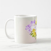 Hochzeit von Watercolor Freesia Blume Kaffeetasse (Links)