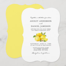 Hochzeit von Watercolor Lemons