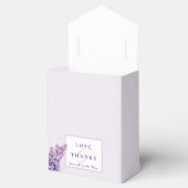 Hochzeit von Watercolor Lilacs Frühjahr Geschenkschachtel (Geöffnet)