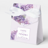 Hochzeit von Watercolor Lilacs Frühjahr Geschenkschachtel (Vorderseite)