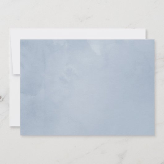 Hochzeit von Watercolor Spring Birch Tree Dankeskarte (Rückseite)