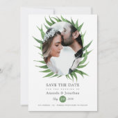 Hochzeit von Watercolor Wald Save The Date (Vorderseite)