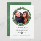 Hochzeit von Watercolor Wald Save The Date (Vorne/Hinten)