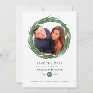 Hochzeit von Watercolor Wald Save The Date