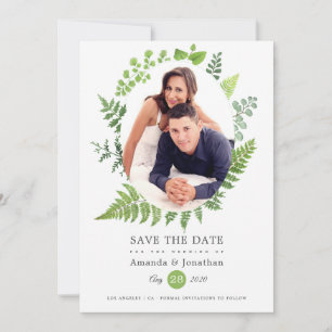Hochzeit von Watercolor Wald Save The Date