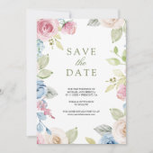 Hochzeit von weichem Frühling-Foto Save The Date (Vorderseite)