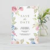 Hochzeit von weichem Frühling-Foto Save The Date (Stehend Vorderseite)