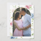 Hochzeit von weichem Frühling-Foto Save The Date (Rückseite)