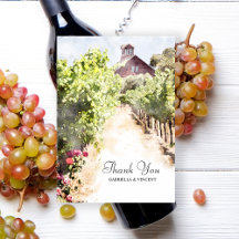 Hochzeit von Weinbergen und Rotem Barn