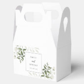 Hochzeit von Weiß und Grün Geschenkschachtel (Geöffnet)