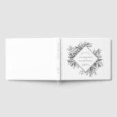 Hochzeit von Weiß und Schwarz Gästebuch (Voll)