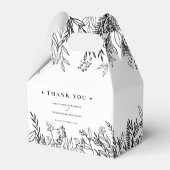 Hochzeit von Weiß und Schwarz Geschenkschachtel (Vorderseite)